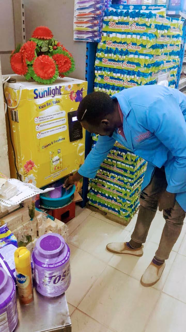 Refill technology in supermarket