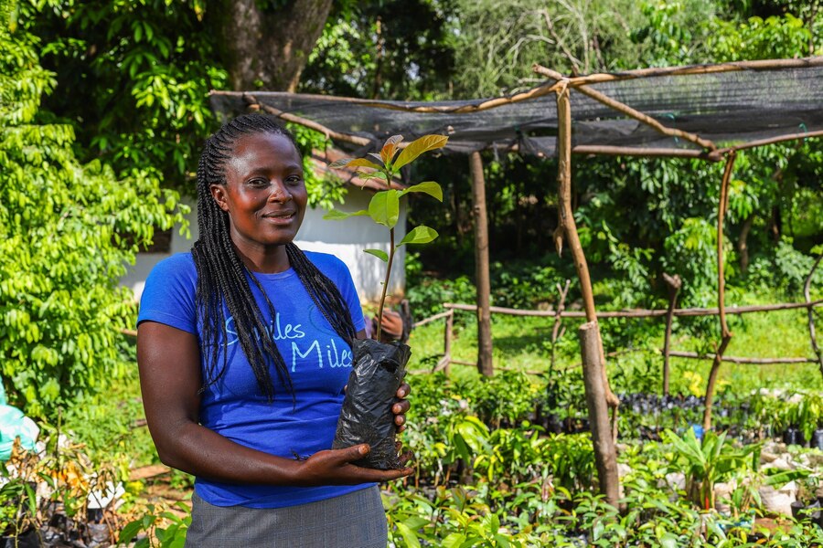 Previous employees majored on supply of seedlings, but Maurine is glad having her own practice she can impact her Agronomy skills without limitations.