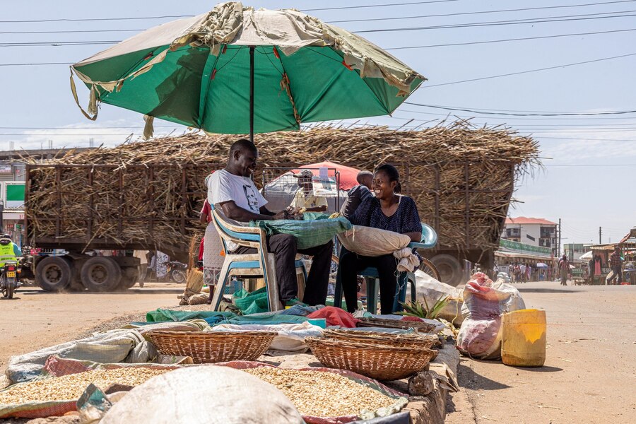 Street setup of business