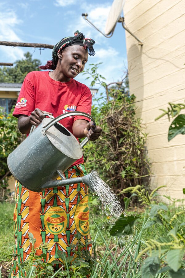 Regina Nyambura “I inspect my farm atleast three times per week and ensure regular watering every morning and evening.”