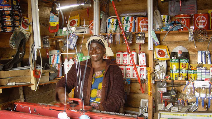 Female entrepreneur at desk