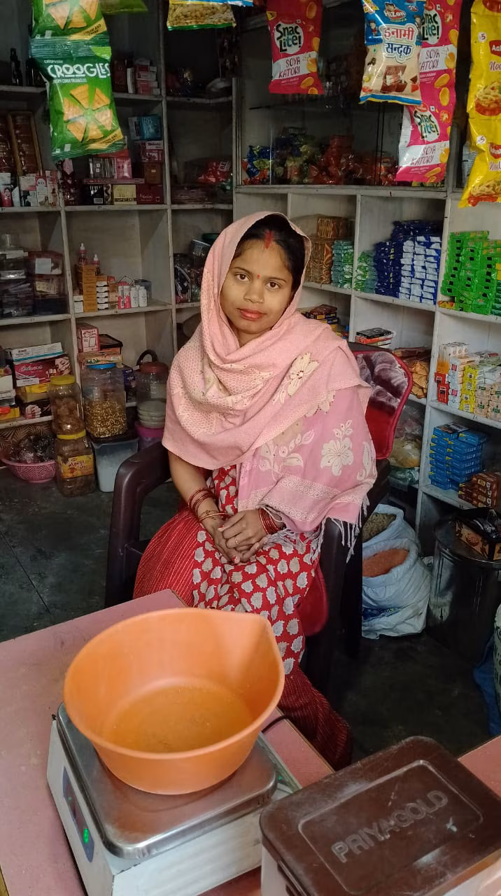 Indian women working in general store
